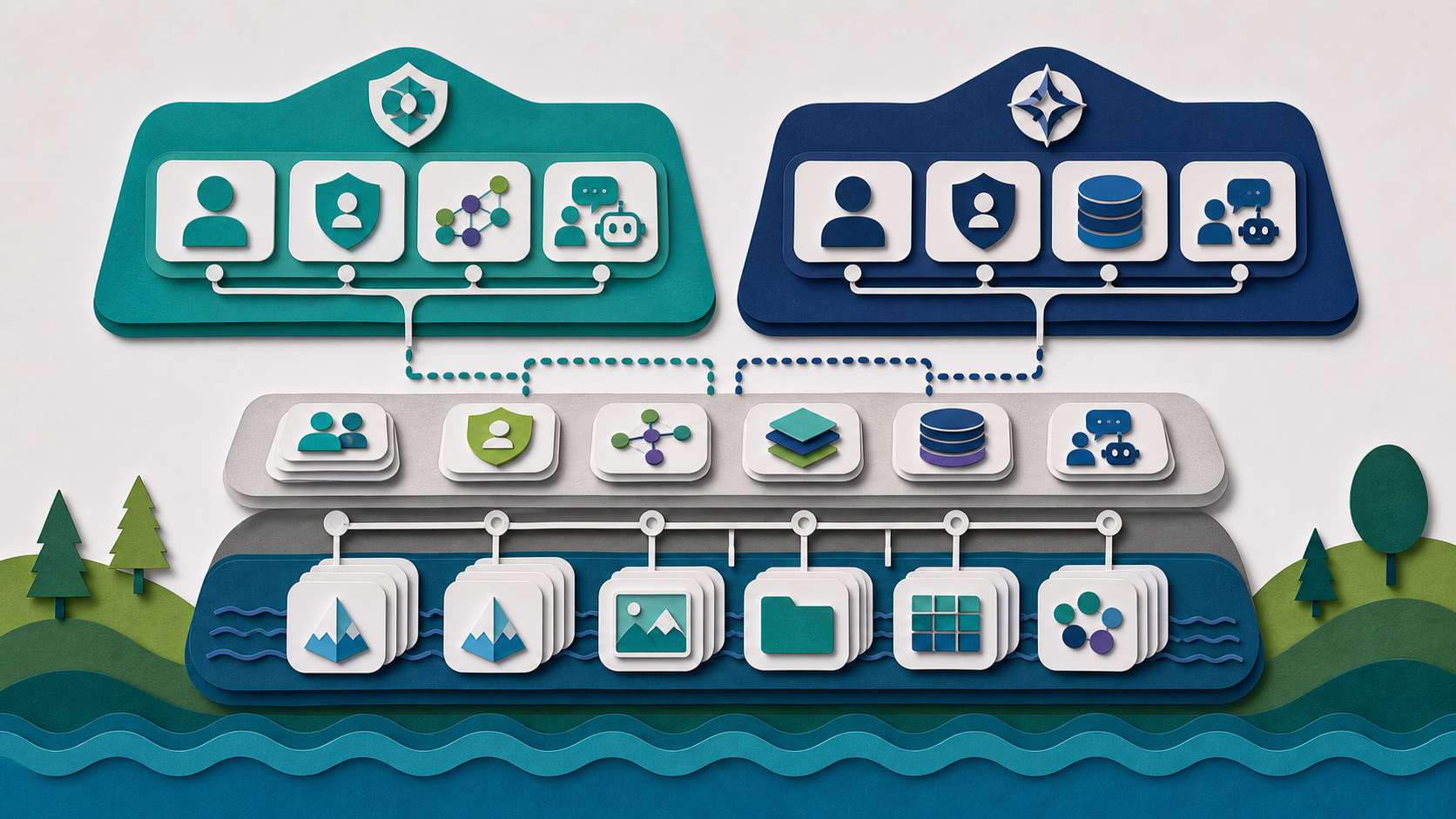 governance control plane comparison architecture map